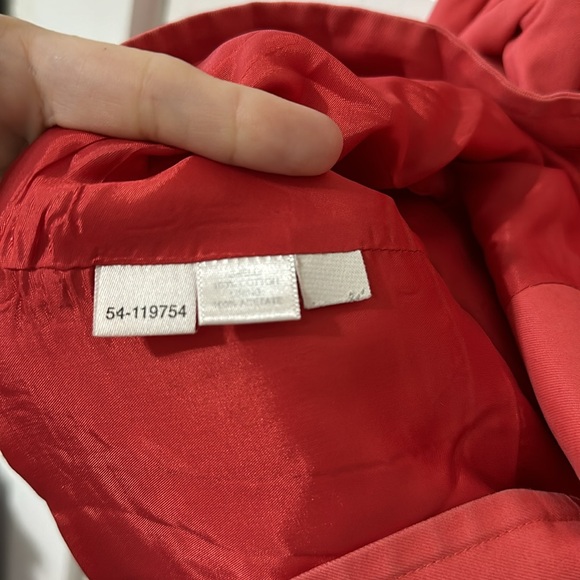 Ann Taylor salmon 4 button peplum blazer vintage size 4 - Picture 6 of 6